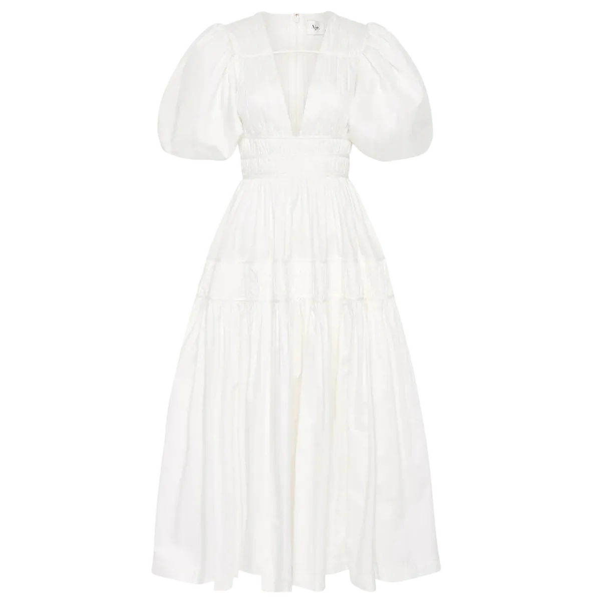 Fallingwater Ruched Midi Dress