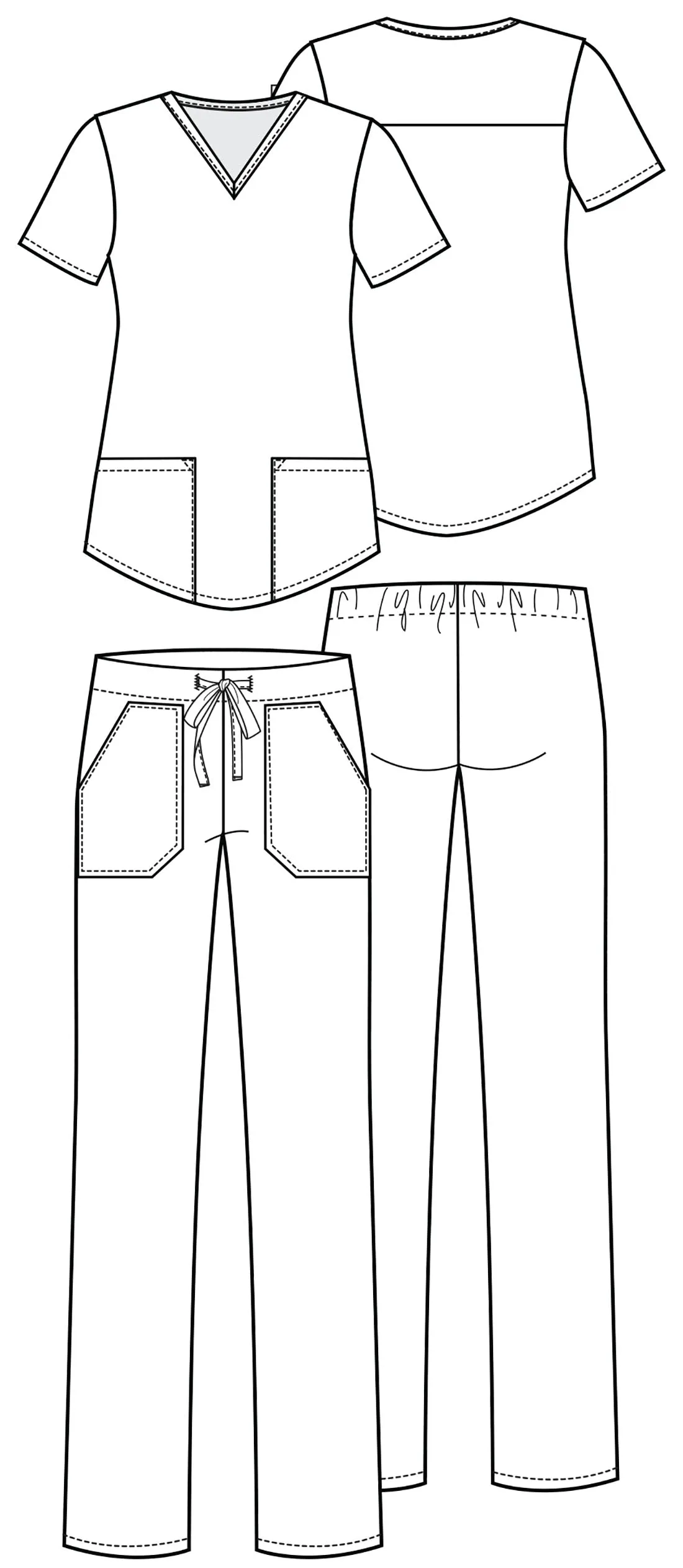 FINAL SALE!  BLOWOUT! VITAL THREADS VNECK TOP AND DRAWSTRING PANT SET