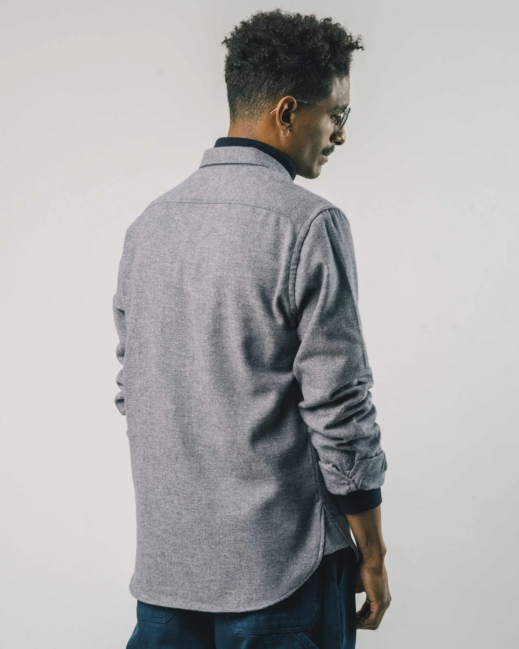 Flannel Shirt Stone Blue