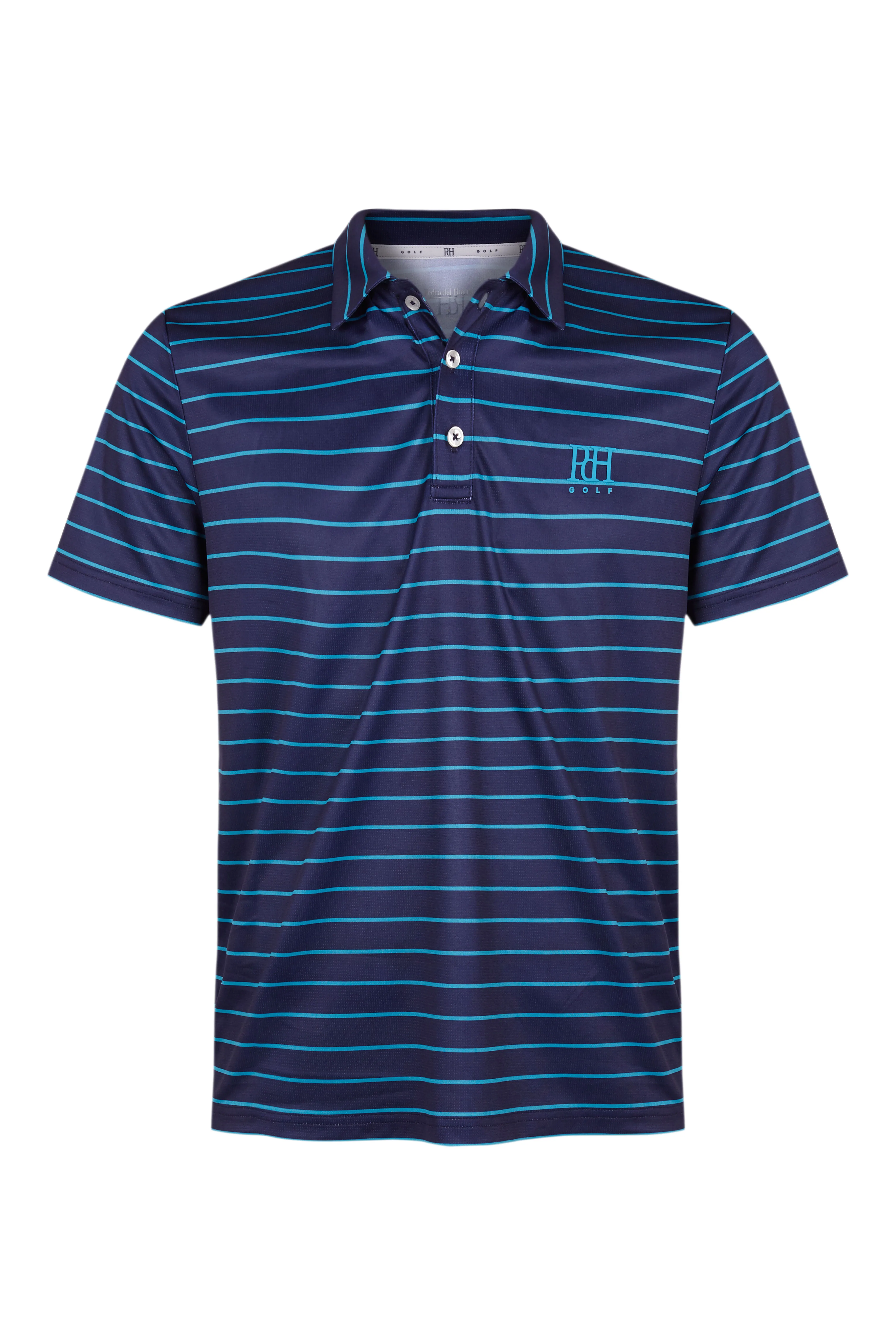 GOLF striped technical polo shirt