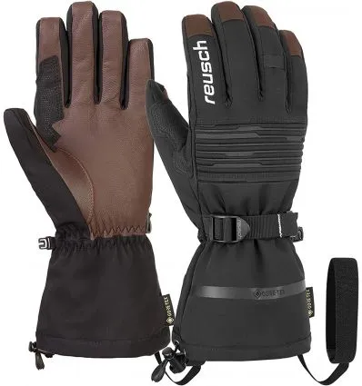 Guantes de esquí REUSCH Isidro GTX (Negro/Marrón)