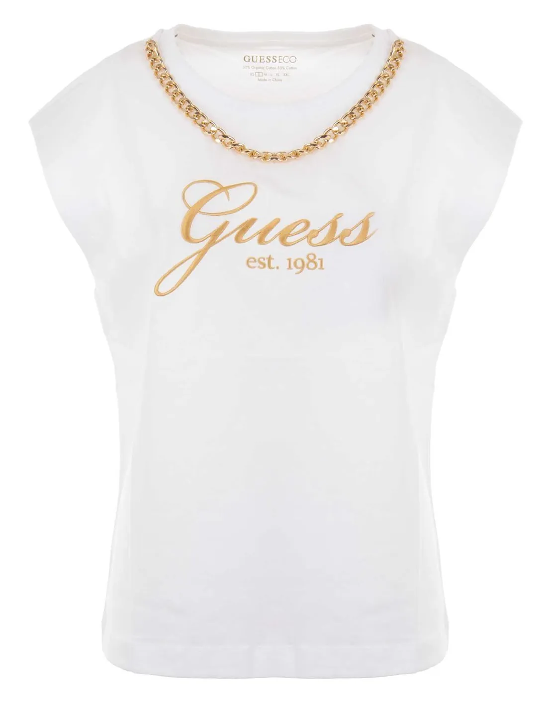 GUESS  CAMISETA BLANCA W4YI16I3Z14 MUJER