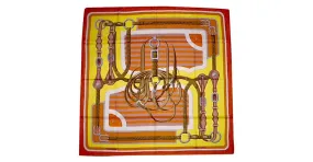 Hermès COACHING (Raro cachemir y seda en 90cm) Multicolor 
