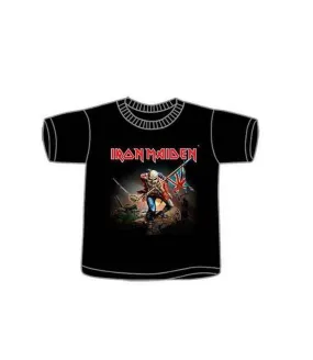 IRON MAIDEN Trooper Camiseta niñas/os Licencia Oficial RockOff IMTEE03BB