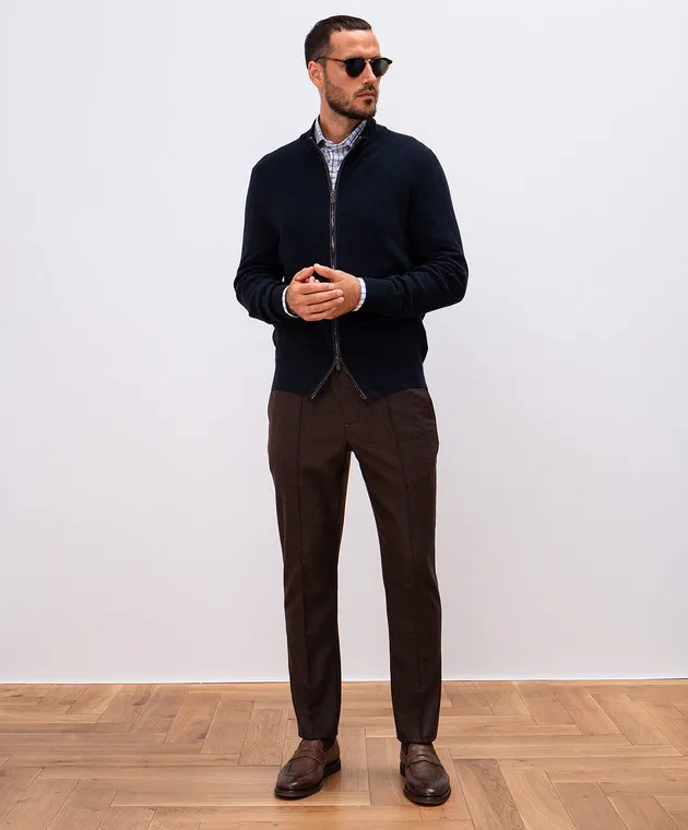 ISAIA White checked shirt