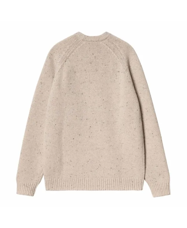 Jersey Carhartt WIP Anglistic Sweater Speckled Moonbeam