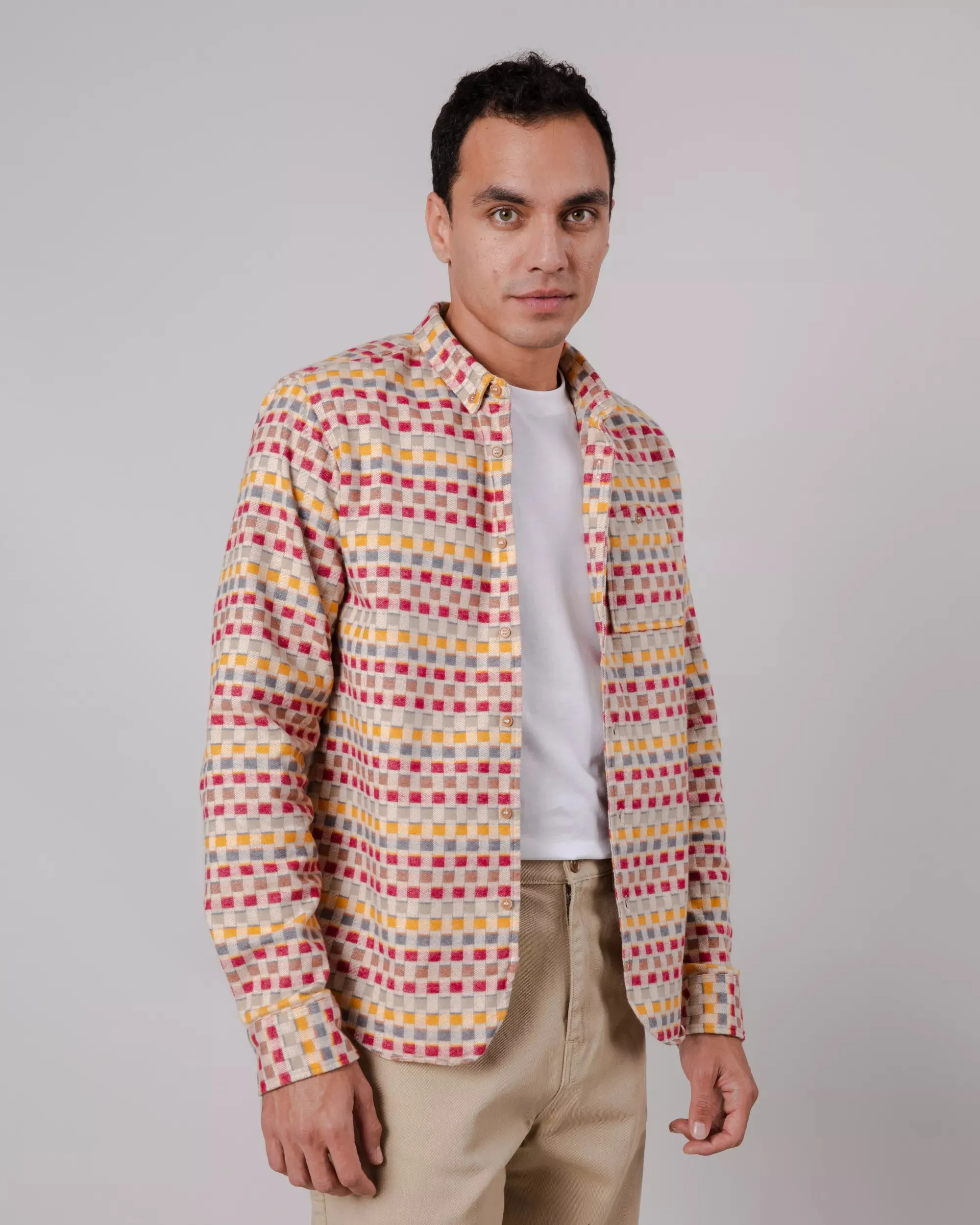 Lakeland Regular Shirt Ecru