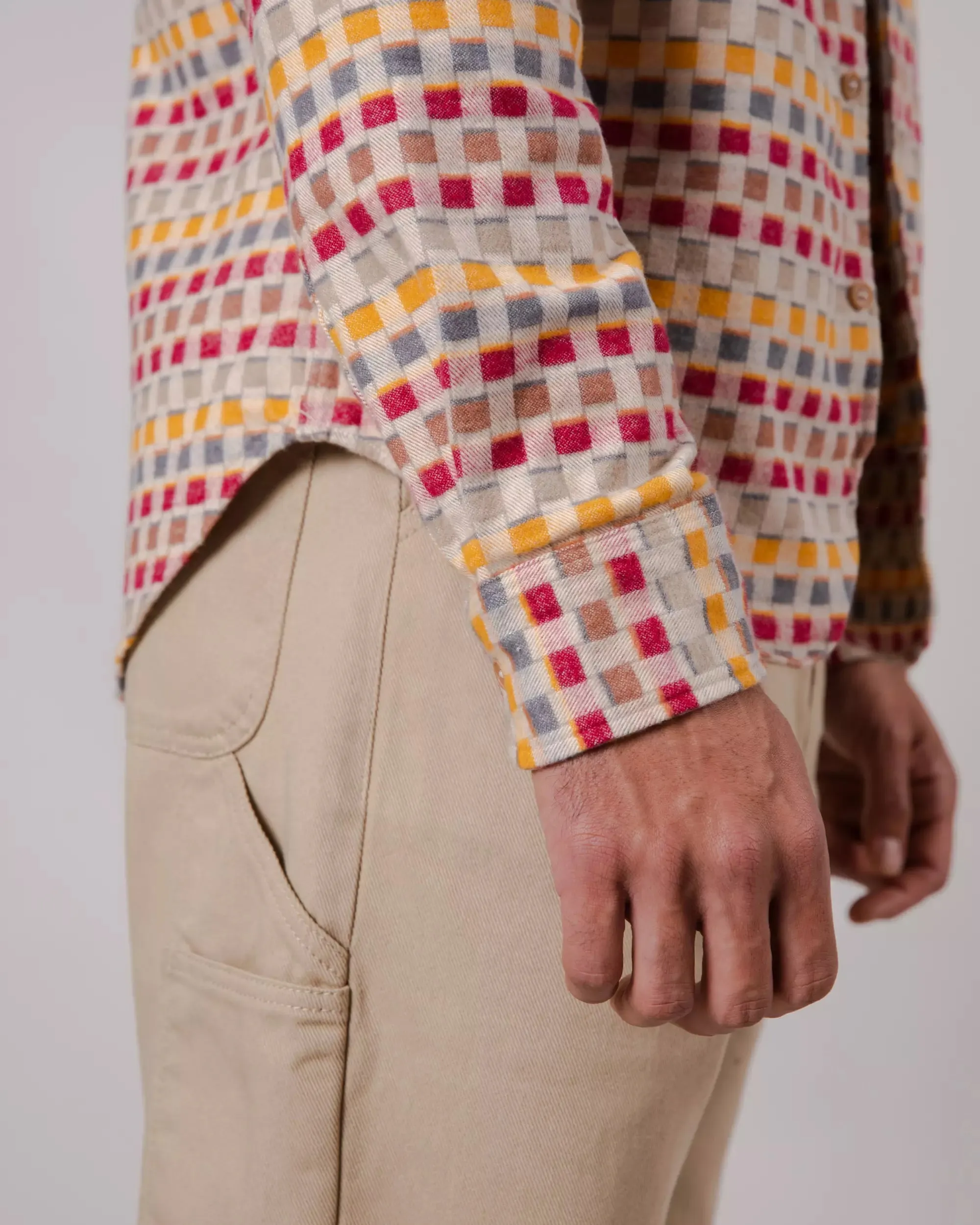 Lakeland Regular Shirt Ecru