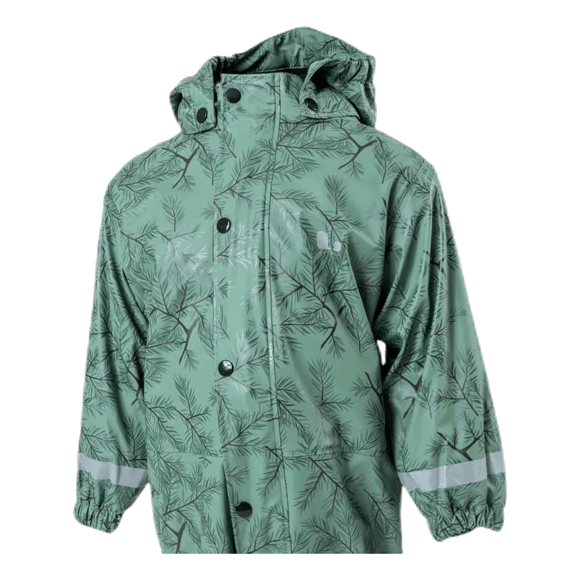 LINDBERG NORDSKOG FLEECELINED RAIN OVERALL GREEN