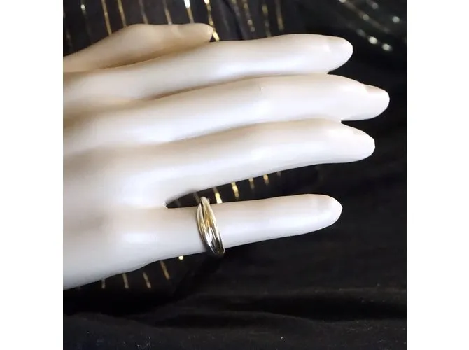Love Cartier Tricolor 18k Tamaño del anillo Trinity 49 Multicolor 