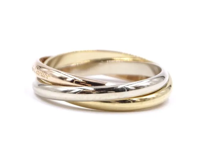 Love Cartier Tricolor 18k Tamaño del anillo Trinity 49 Multicolor 
