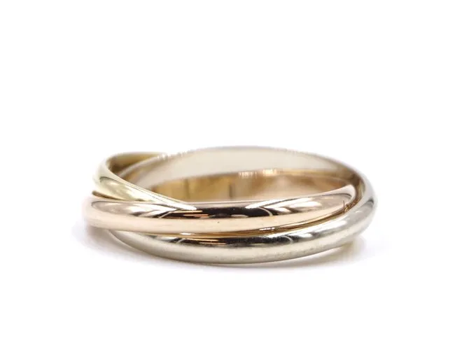 Love Cartier Tricolor 18k Tamaño del anillo Trinity 49 Multicolor 