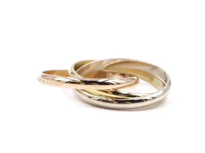 Love Cartier Tricolor 18k Tamaño del anillo Trinity 49 Multicolor 