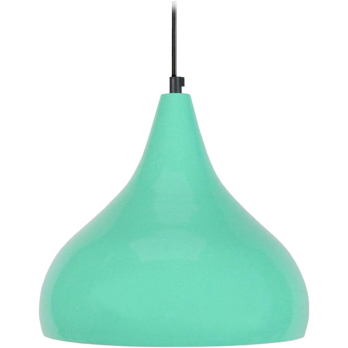 Lámpara colgante redondo metal turquesa