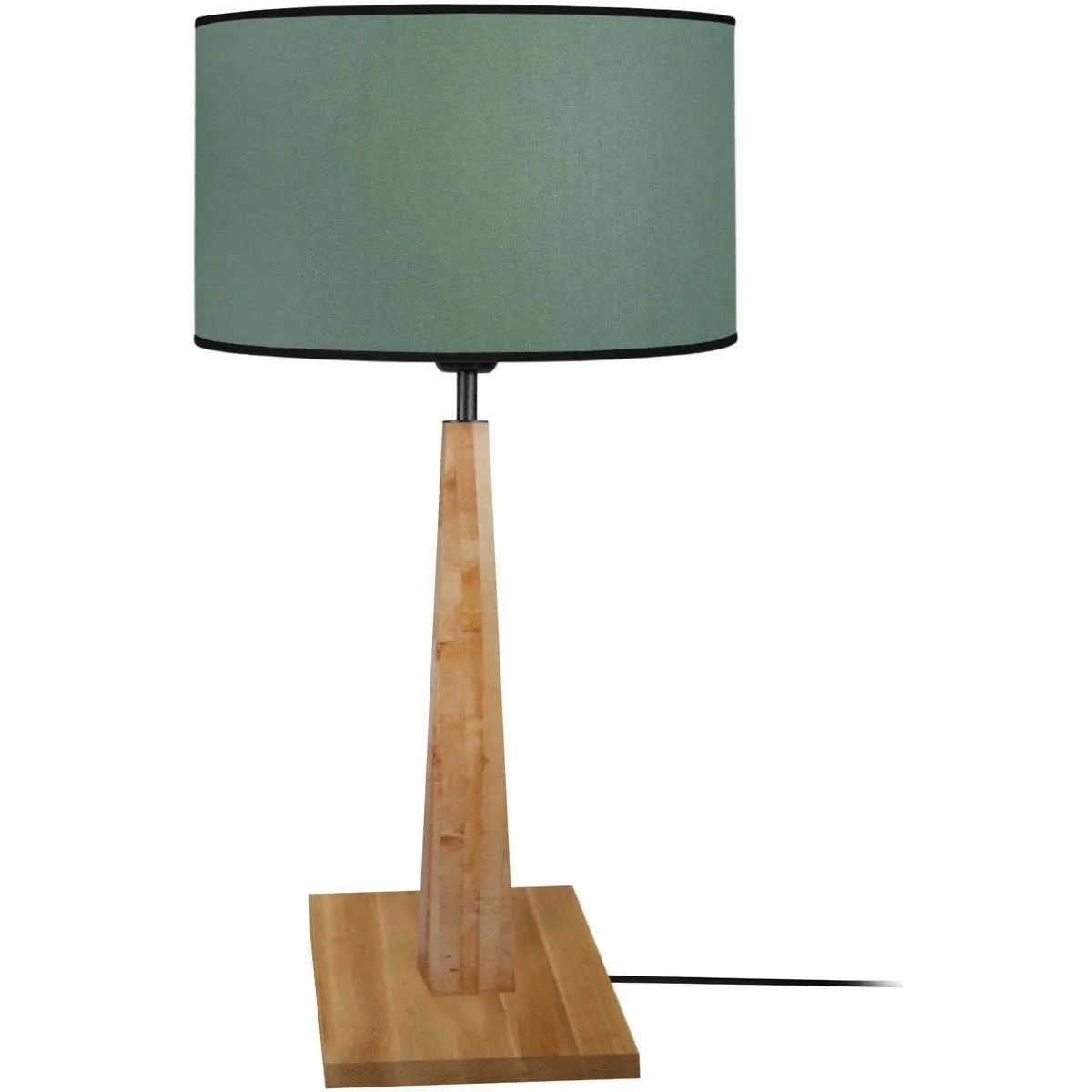 Lámpara de Mesa redondo madera oscuro