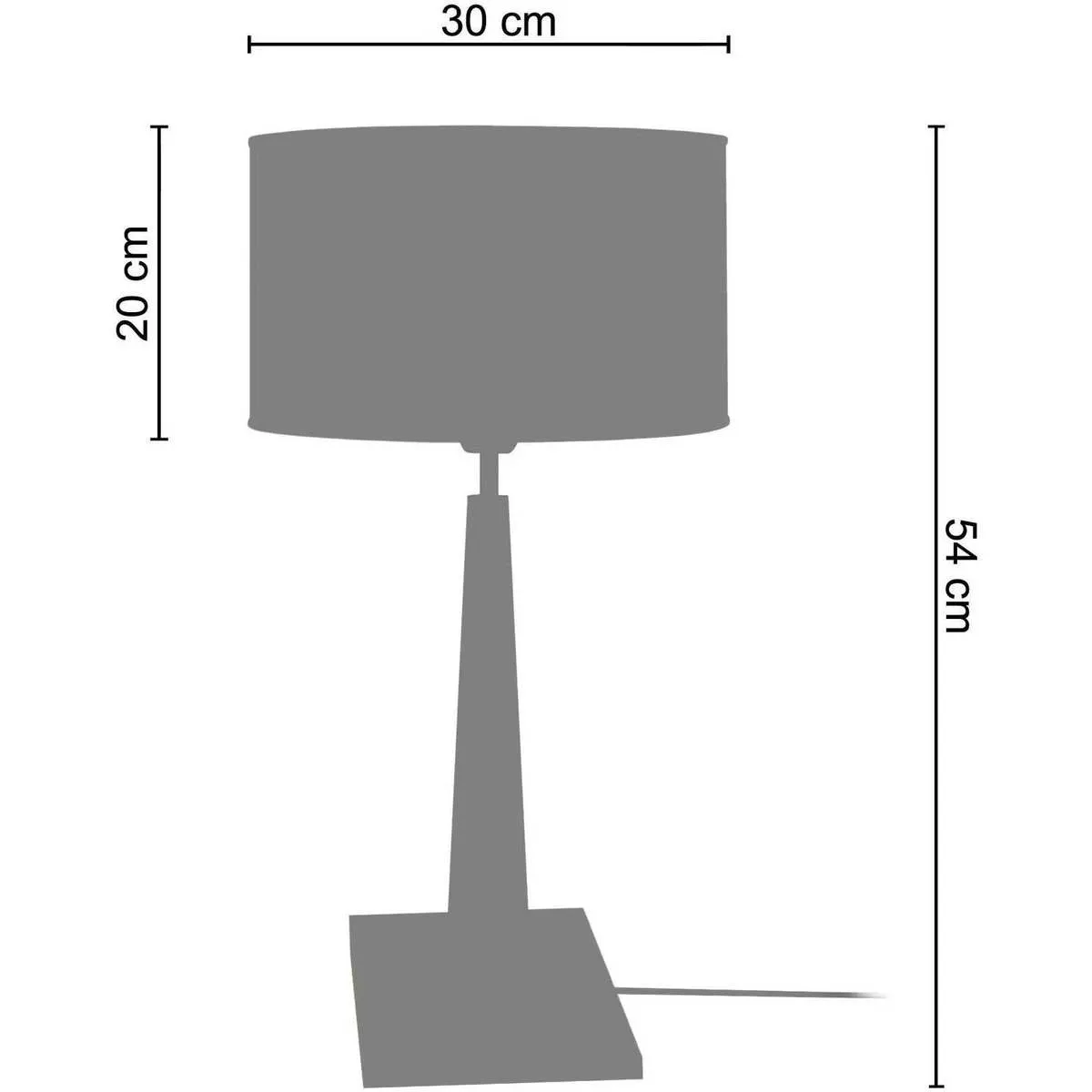 Lámpara de Mesa redondo madera oscuro
