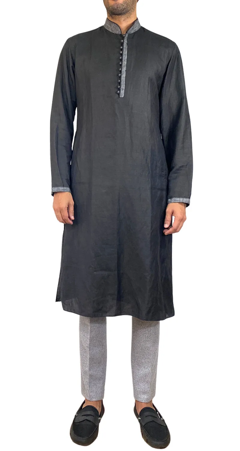 MANYAVAR Kurta Negra