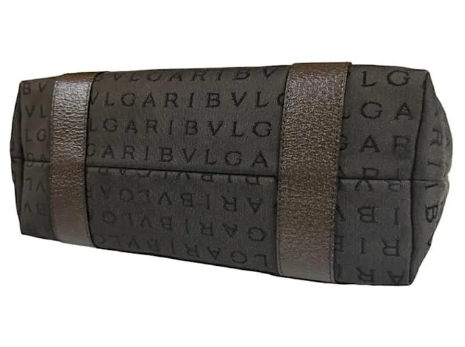 Manía del logo Bulgari Castaño 
