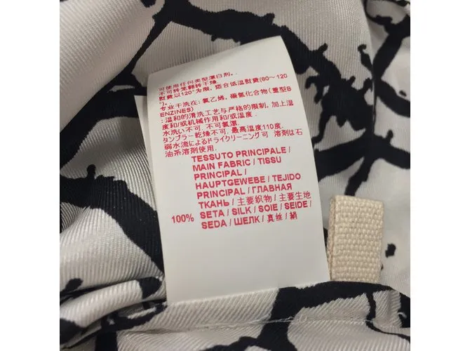 Marni Vestido de sarga de seda estampada Multicolor 
