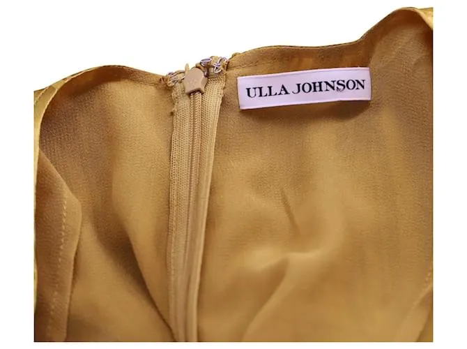 Minivestido Odette de Ulla Johnson en seda dorada Dorado 