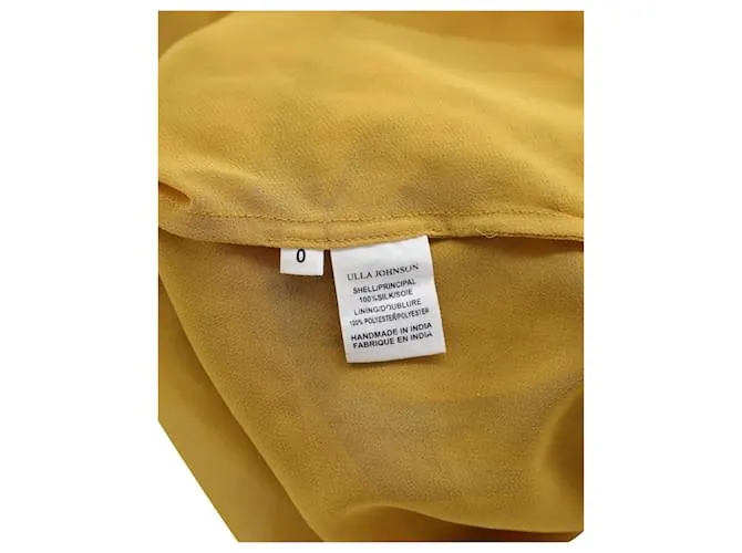 Minivestido Odette de Ulla Johnson en seda dorada Dorado 