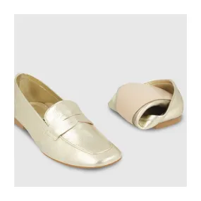 MOCASINES DORADOS ALA3034