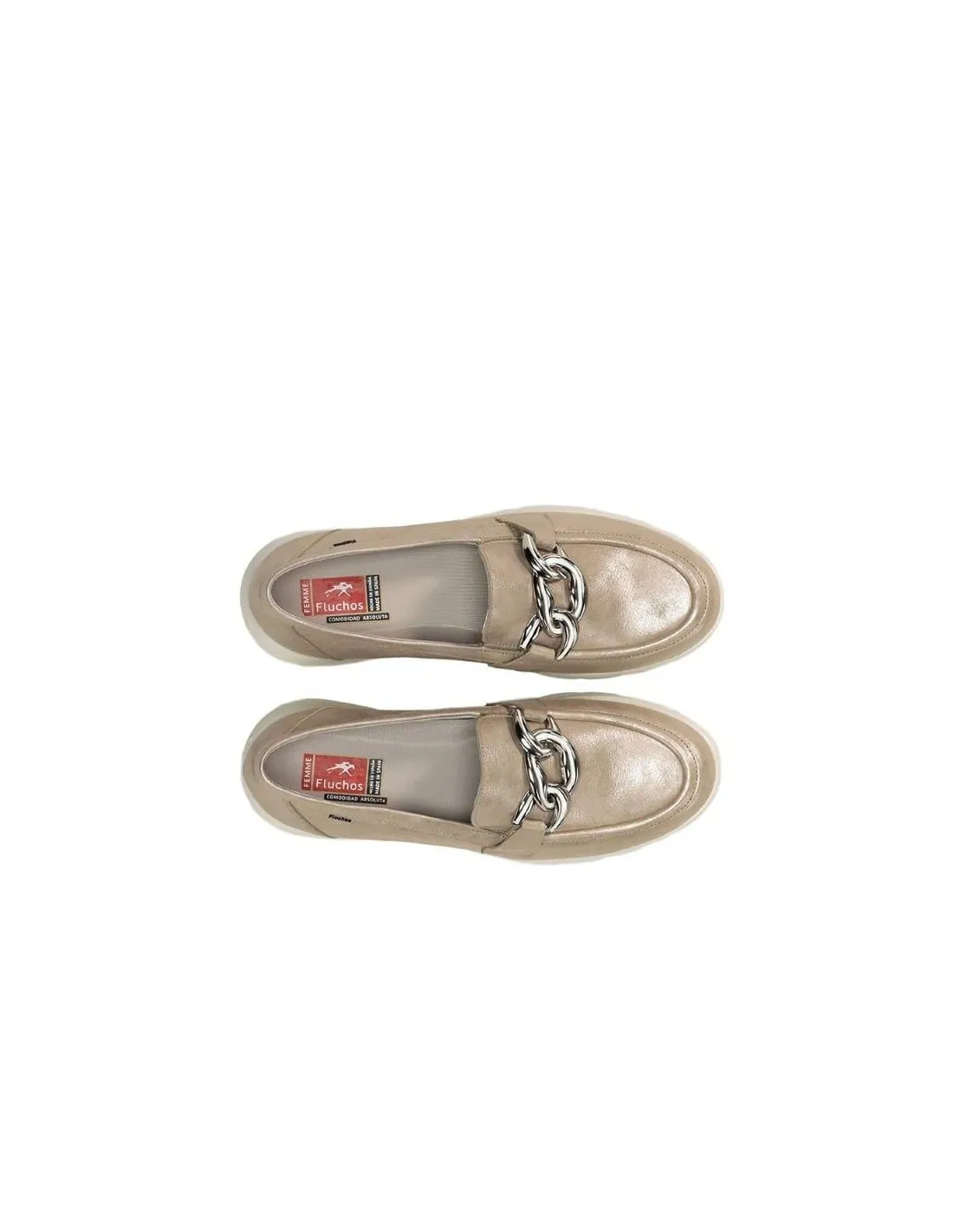>Mocasín para Mujer FLUCHOS GLADIS F1937 Dorado