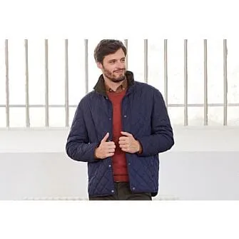 NAVY QUILTED JACKET  TORSTEN II