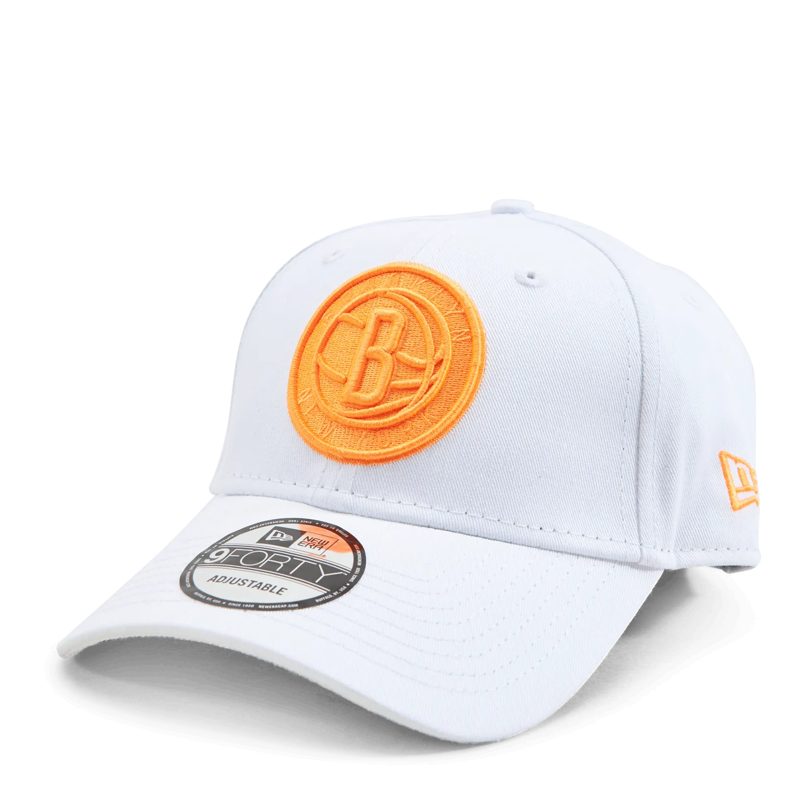 New Era Nets Neon Logo Stone 9FORTY