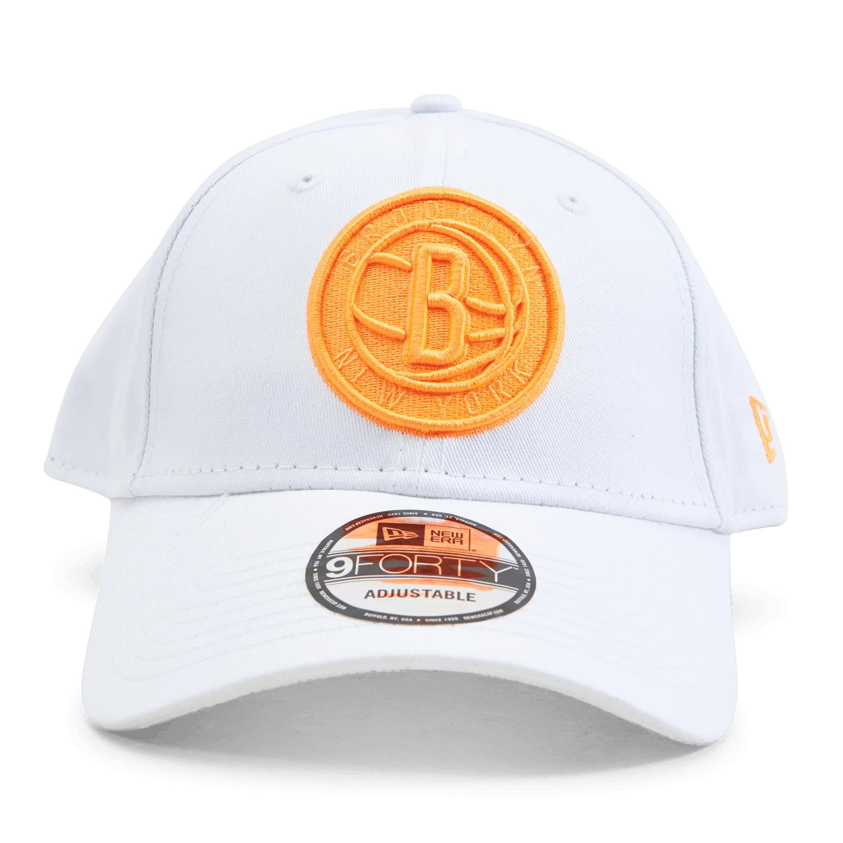 New Era Nets Neon Logo Stone 9FORTY