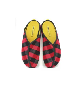 Nordikas - Zapatillas casa mujer dortmund rojo abierta