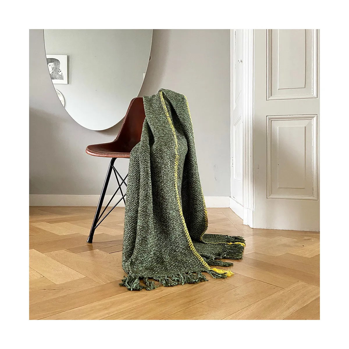 Olive green melee throw