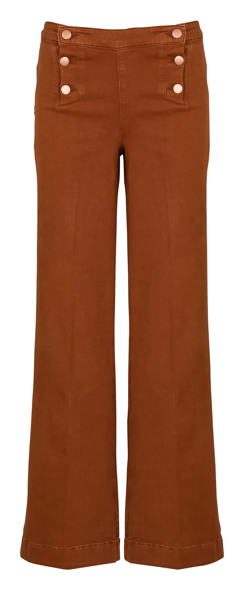 OXAN  PANTALóN FLARE DE MEZCLA DE ALGODóN EN MARRON