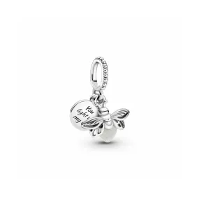 Pandora Charm Colgante en plata de ley Luciérnaga Brillante - PANDORA