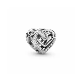 Pandora Charm Corazones Brillantes Entrelazados - PANDORA