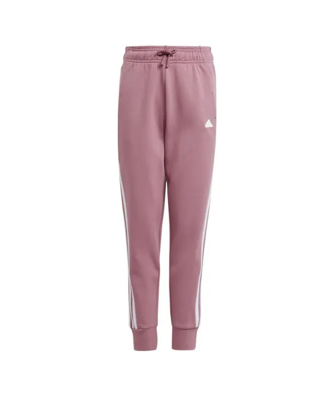 Pantalones adidas Future Icons 3 Bandas Cotton Niña Rosa