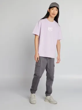 Pantalón con bolsillos en los laterales - GRIS