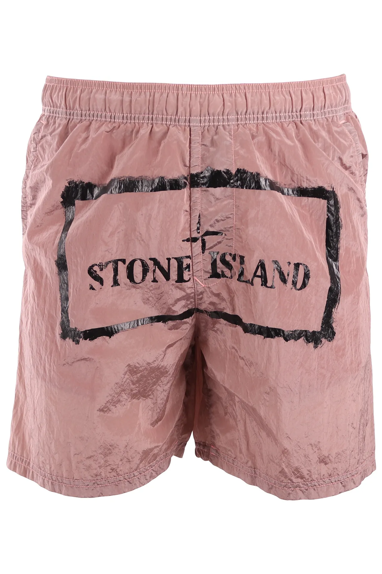 Pantalón corto Stone Island rosa perlado