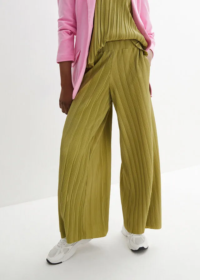 PANTALóN DE ALGODóN VERDE OLIVADORADO