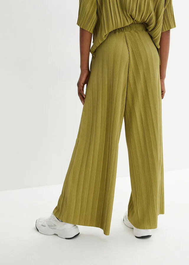 PANTALóN DE ALGODóN VERDE OLIVADORADO