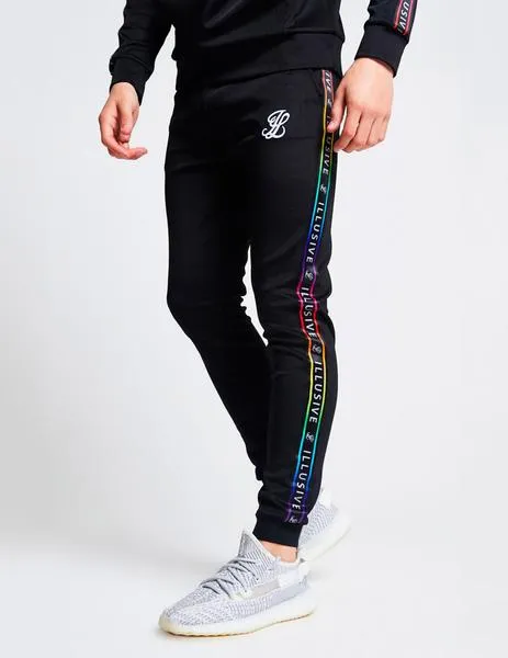 PANTALóN ILLUSIVE LONDON TAPED CUFFED JOGGERS  BLACK