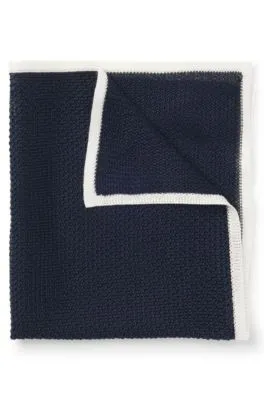 Pañuelo de bolsillo de tejido de piqué de seda