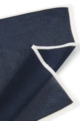 Pañuelo de bolsillo de tejido de piqué de seda