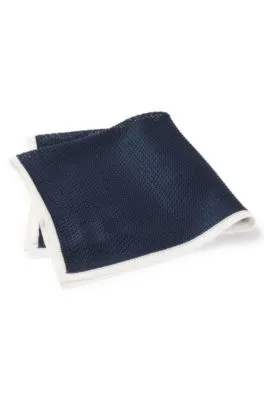 Pañuelo de bolsillo de tejido de piqué de seda