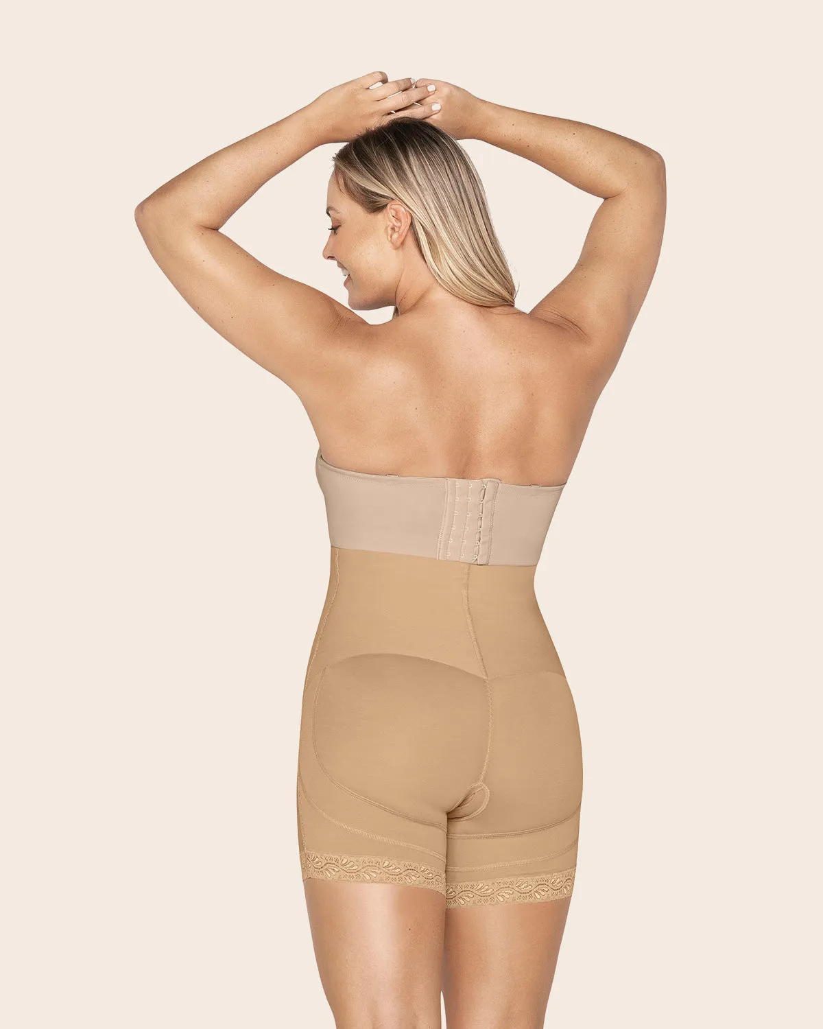 Panty faja tipo short de compresión fuerte levanta cola