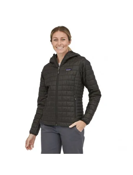 PATAGONIA Chaqueta Nano Puff Hoody Mujer Black