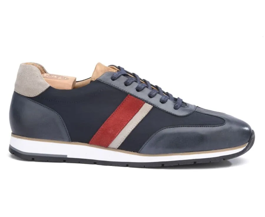 PATINA NAVY LACING TRAINERS  MELINGA