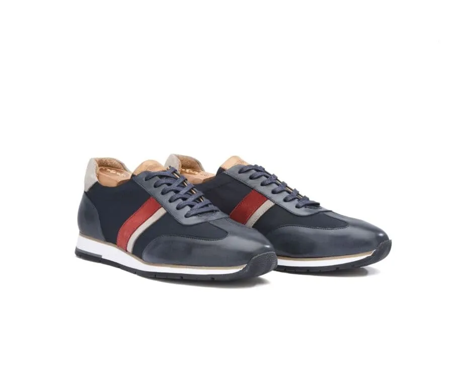 PATINA NAVY LACING TRAINERS  MELINGA
