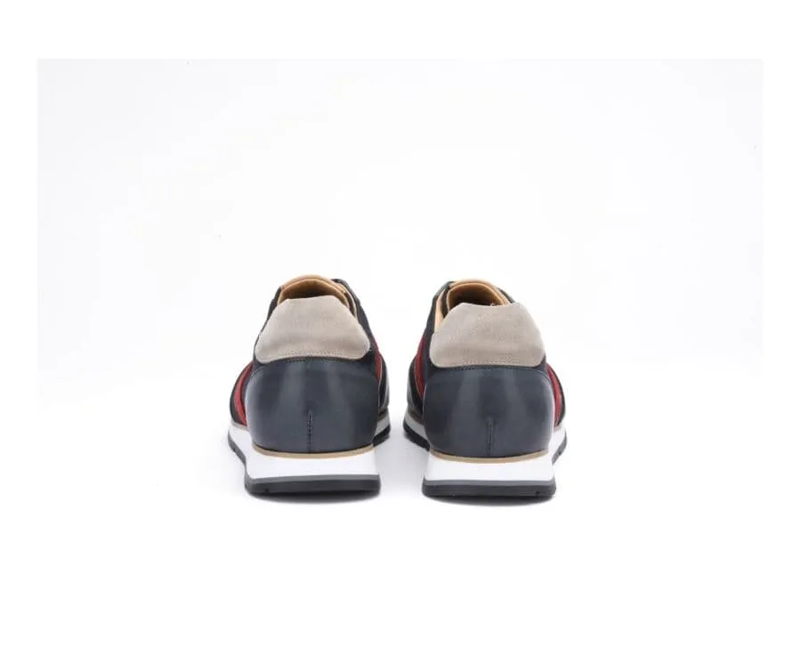 PATINA NAVY LACING TRAINERS  MELINGA