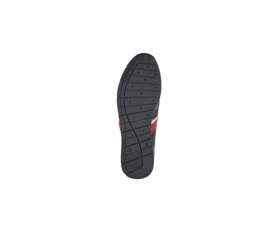 PATINA NAVY LACING TRAINERS  MELINGA